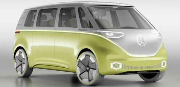 2017 Detroit'de Volkswagen I.D. Buzz konseptini tantyor