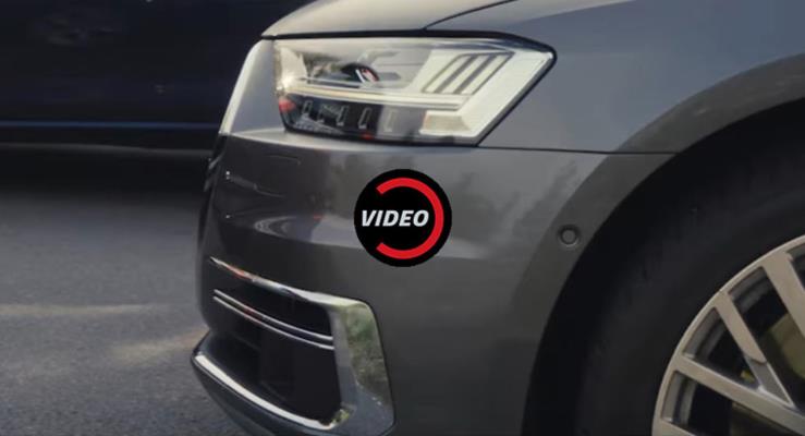 2018 Audi A8'in yksek teknolojili farlar ve yeni multimedya sistemi ortaya kt