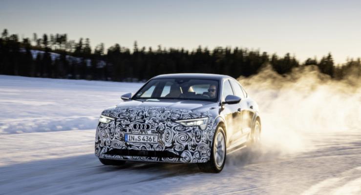 Audi, K Testleri Srasnda Makyajl E-tron Sportback'i Tantt