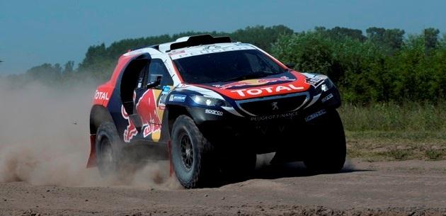 Dakar Rallisine geri dnen Team Peugeot Total tam gaz yar moduna girdi