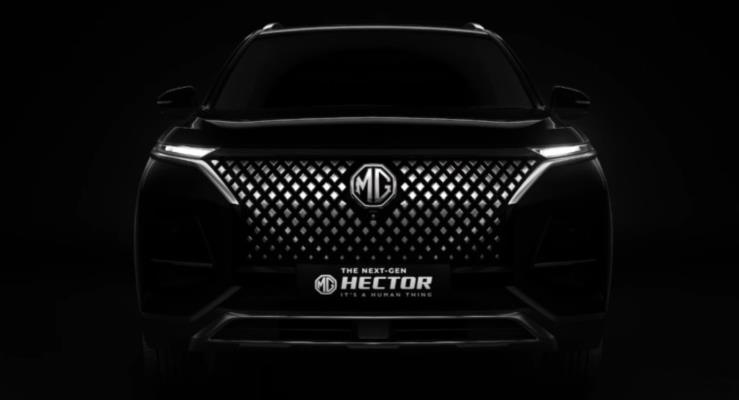Makyajl MG Hector SUV Hindistan'da 14 n Bilgi-Elence Ekranyla Tantld