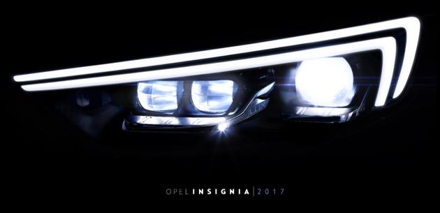 2017 Opel Insignia iin yeni nesil IntelliLux LED farlar
