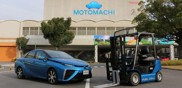 Toyota, fabrikasnda hidrojen yakt hcreli forklift