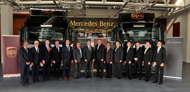 UPS, 27 adet Mercedes-Benz kamyon alm yapt