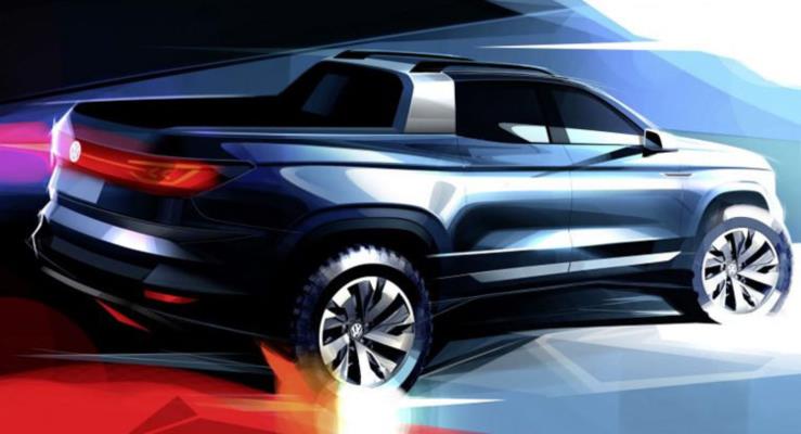 Yeni VW kompakt pickup konseptinden teaser 