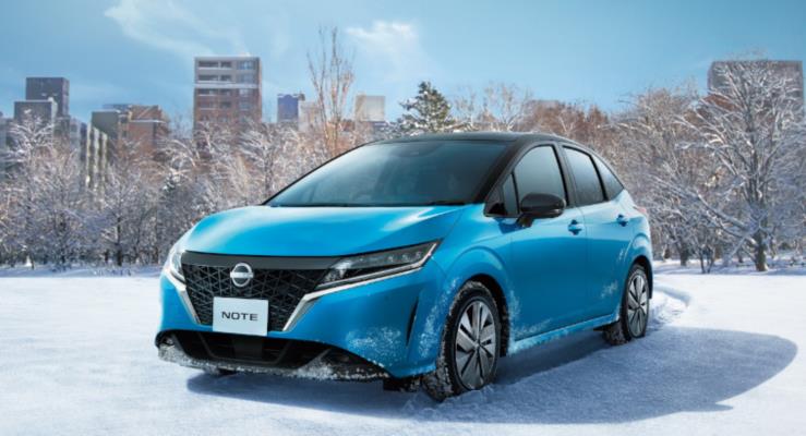 2021 Nissan Note e-Power 4x4 Japonya'da Ka Hazr 