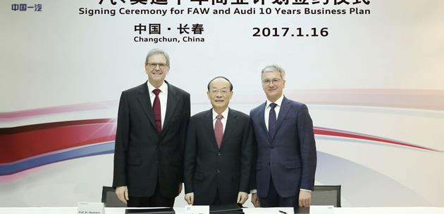 AUDI AG ve FAW Group, in iin stratejik byme plann imzalad