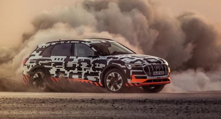 Audi e-tron savanadaki testlerden baaryla geti