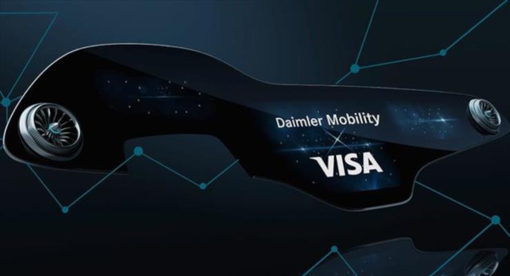 Daimler ve Visa'nn kresel i birliiyle arabalar mobil deme cihazna dnyor