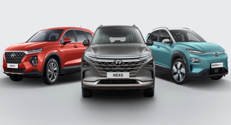 Hyundainin SUV karmas: NEXO, Santa Fe ve KONA Electric