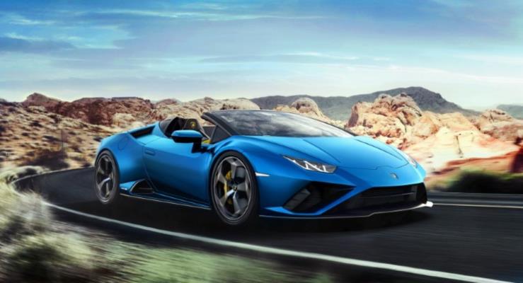 Lamborghini Huracan Evo Spyder Arkadan eki ve Alabilir Tavanla Geldi