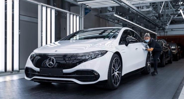 Mercedes-Benz EQS Lks Elektrikli Sedan Almanya'da retime Girdi