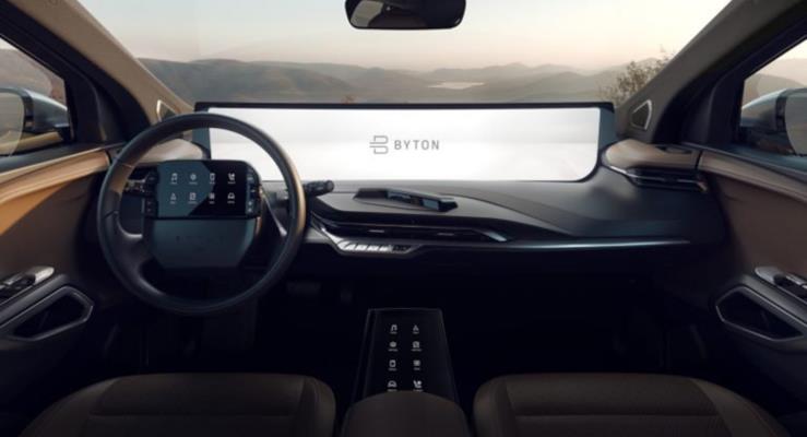Otomobilde dev ekran keyfi: Byton M-Byte SUV