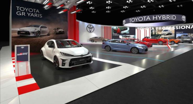 Toyota, dk emisyon rekoru kran hibritleriyle Autoshow 2021'de yerini ald