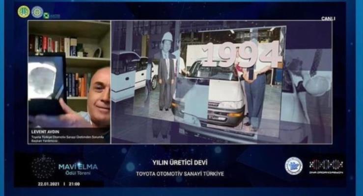 Toyota Otomotiv Sanayi Trkiye'ye "Yln retici Devi" dl