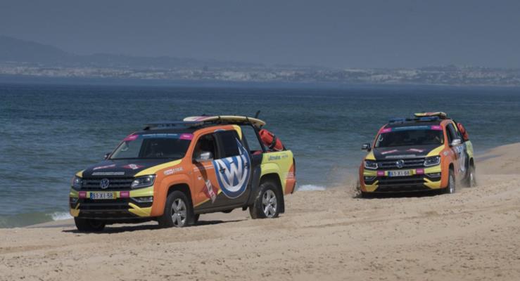 Volkswagen Amarok Portekiz Plajlarnda Can Kurtaryor