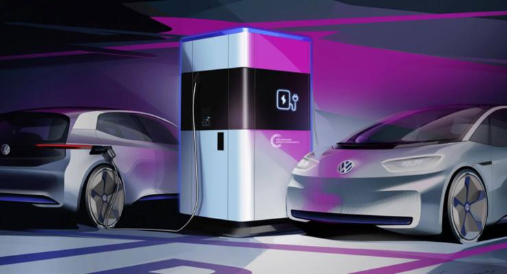 Volkswagen elektrikli otomobiller iin Power Bank retecek