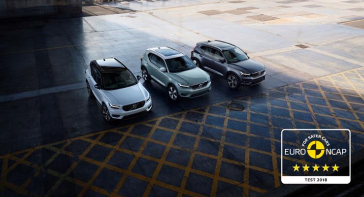 Volvo XC40, Euro NCAP testlerinden be yldz ald