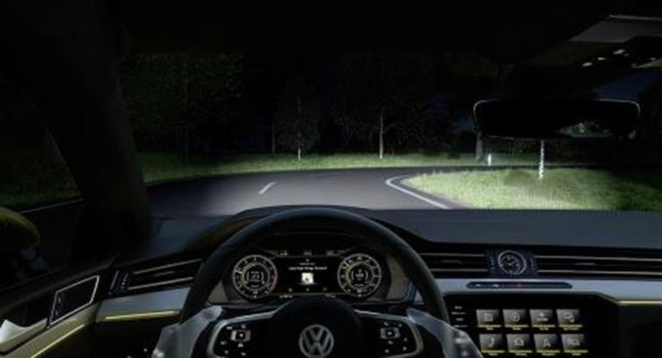 Yeni Volkswagen Arteon yeniliki yardm sistemleri: "Aktif Aydnlatma Sistemi"
