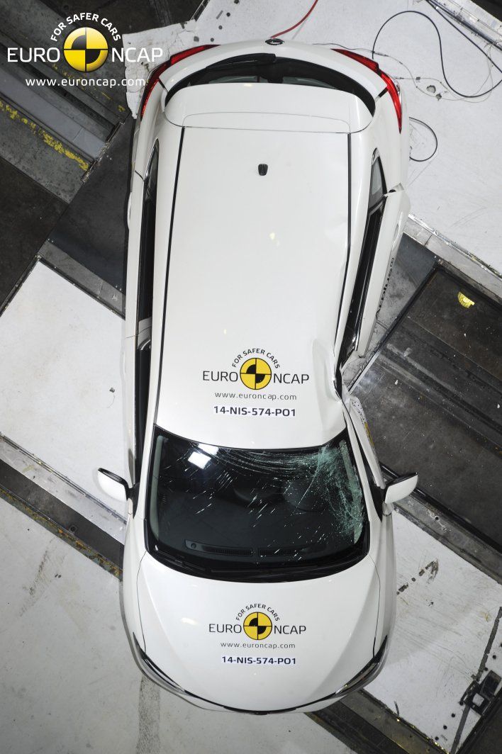 Yeni Nissan Pulsar Euroncap arpma Testi Resimleri
