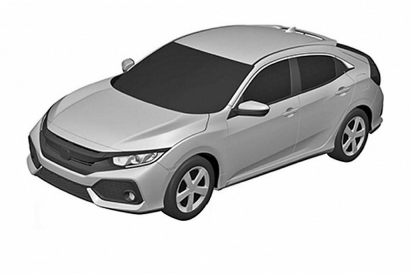 2017 Honda Civic Hatchback Patent Resim Galerisi