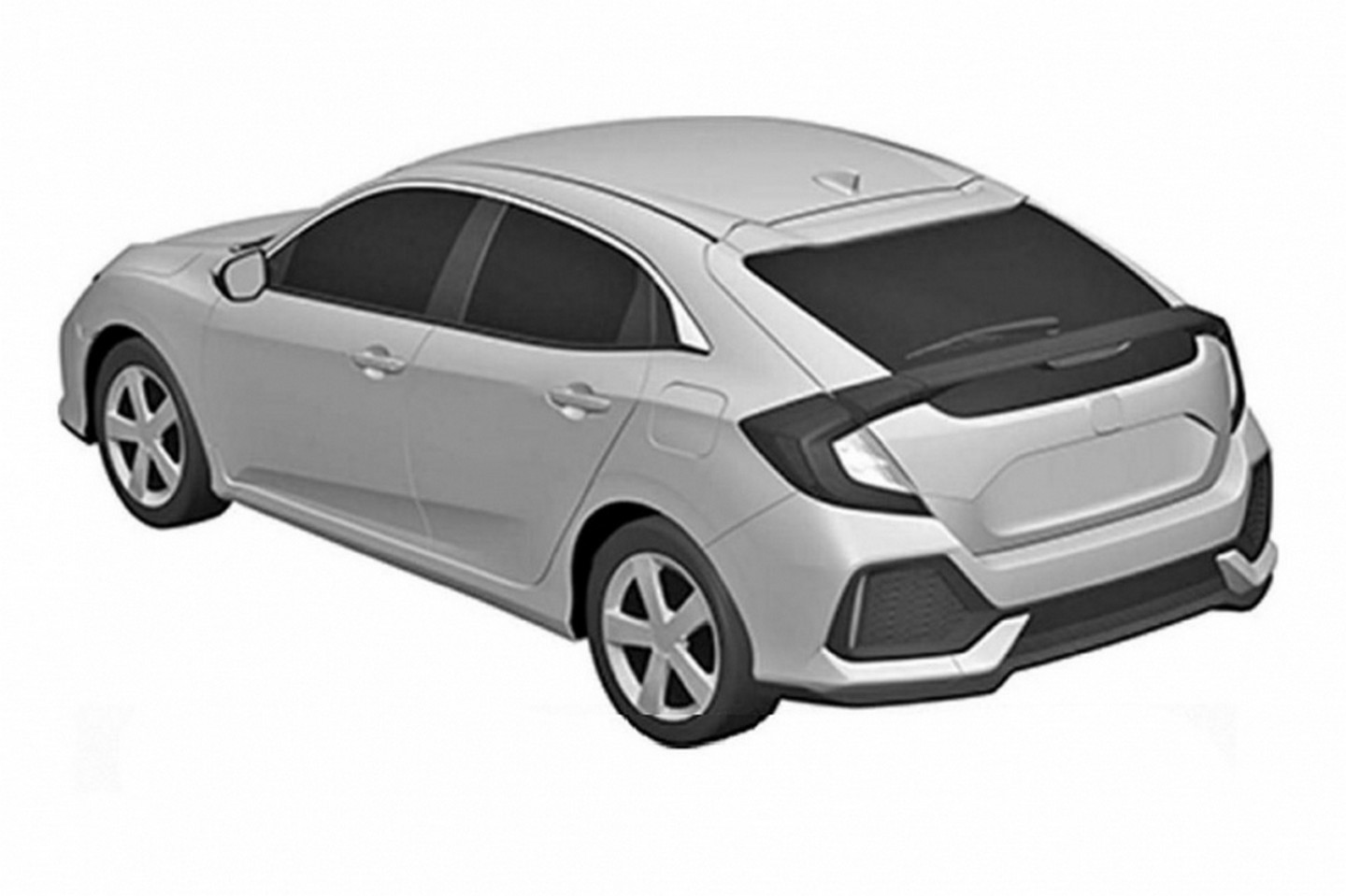 2017 Honda Civic Hatchback Patent Resim Galerisi