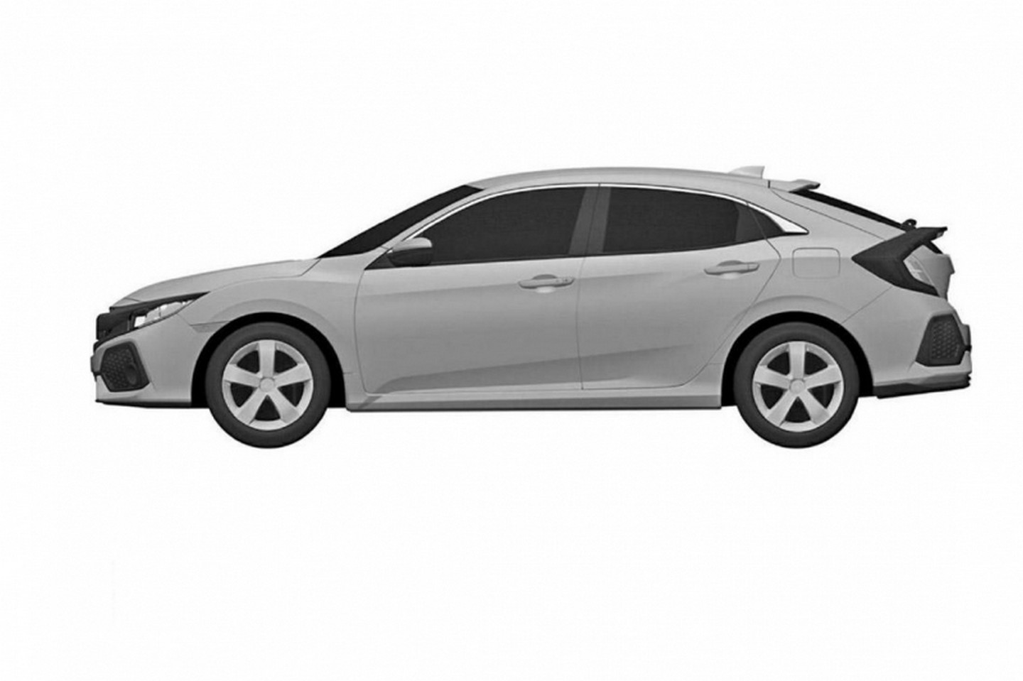 2017 Honda Civic Hatchback Patent Resim Galerisi