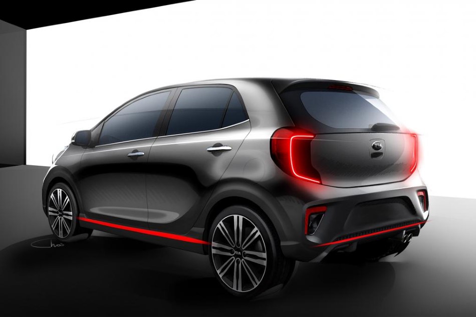 Yeni 2017 Kia Picanto dijital �izimler