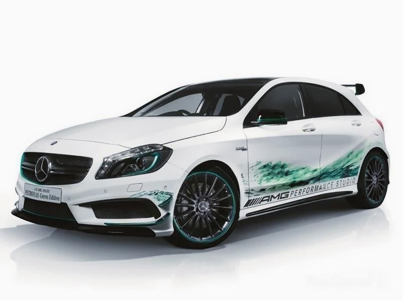 MERCEDES A 45 AMG PETRONAS GREEN EDTON RESM GALERS