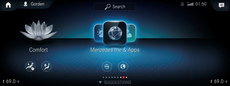 Yeni Mercedes MBUX Multimedya Sistemi resim galerisi (12.01.2018)