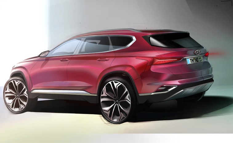2019 Hyundai Santa Fe resim galerisi