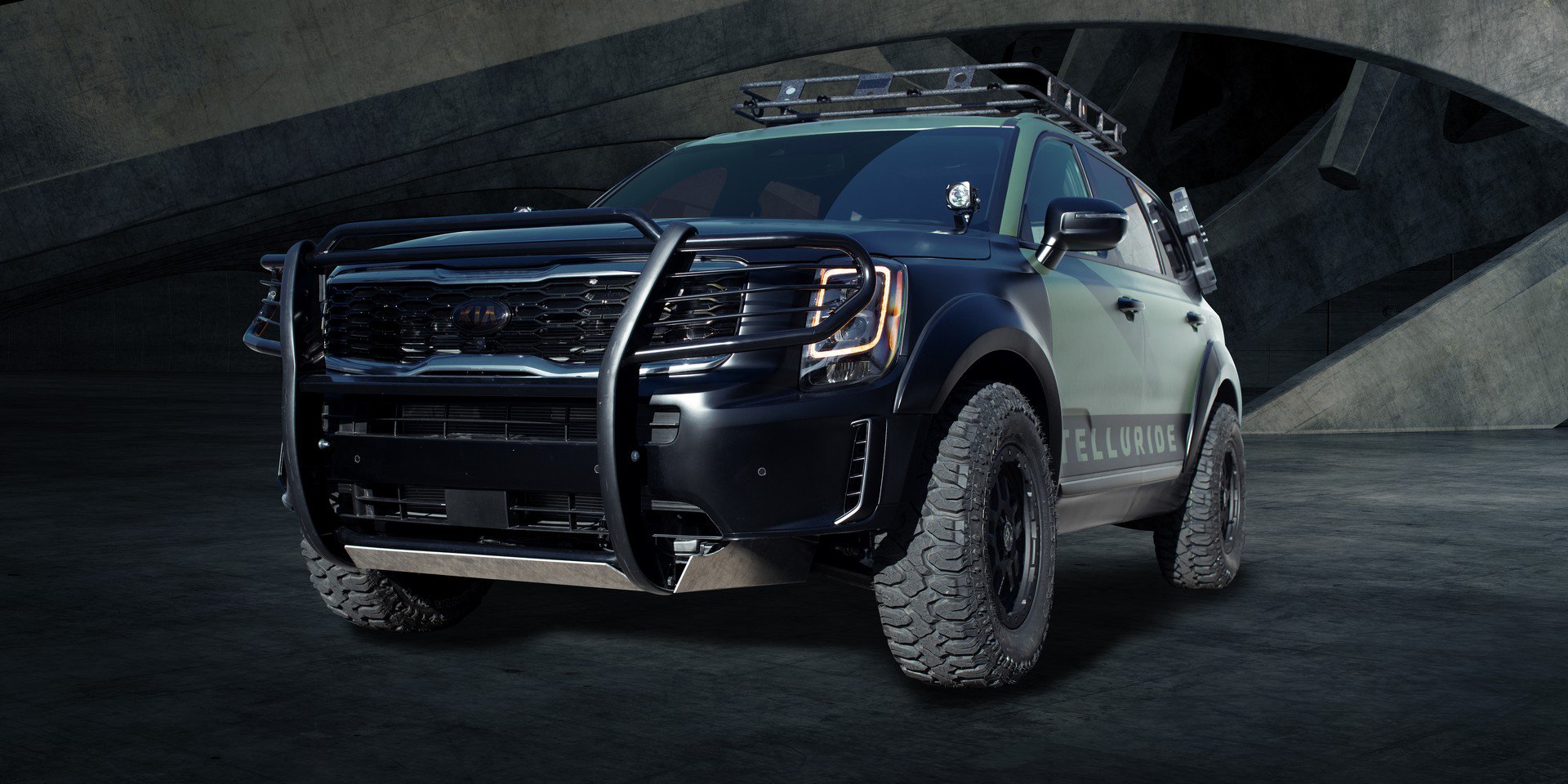 Kia Telluride konseptleri resim galerisi (Horizon Roamer, Cadet Leader, Desert Drifter, Baja Glider)