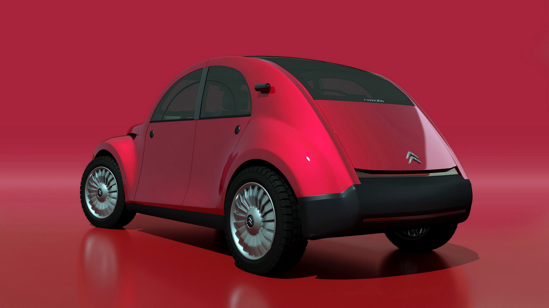 Citroën 2CV Bağımsız Tasarım Çalışması resim galerisi
