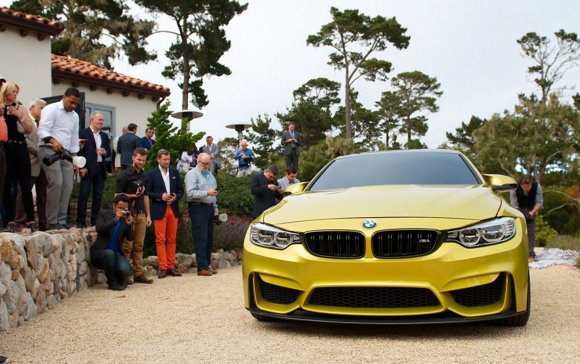 YEN BMW M4 COUPE KONSEPT PEEBLE BEACH TANITIM RESM GALERS